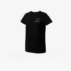 Camiseta Vivobarefoot Rapanui Deporte Mujer Negras | CL094WH