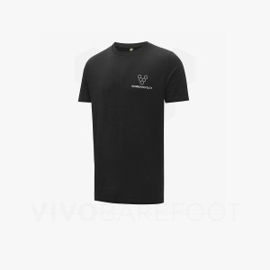 Camiseta Vivobarefoot Rapanui Hombre Negras | CL277VJ