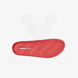 Plantillas Vivobarefoot Thermal Insole Niños Rojas | CL001AQ