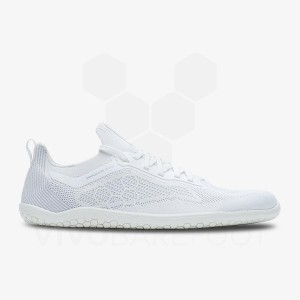 Zapatillas Running Carretera Vivobarefoot Primus Lite Knit Mujer Blancas | CL216EI