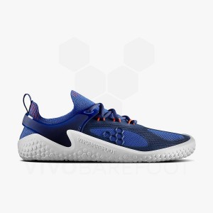 Zapatillas Running Carretera Vivobarefoot Motus Strength Hombre Azules Azul Marino Naranjas | CL397FU