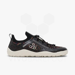 Zapatillas Trail Running Vivobarefoot Primus Trail Knit FG Mujer Negras | CL198WH