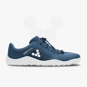 Zapatillas Trail Running Vivobarefoot Primus Trail II FG Mujer Azules Oscuro Blancas | CL195ZD