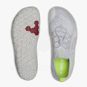 Zapatillas Trail Running Vivobarefoot Primus Trail Knit FG Hombre Blancas | CL372EI