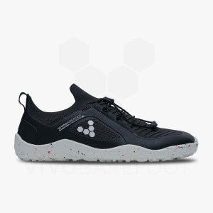 Zapatillas Trail Running Vivobarefoot Primus Trail Knit FG Hombre Obsidian Blancas | CL371FU