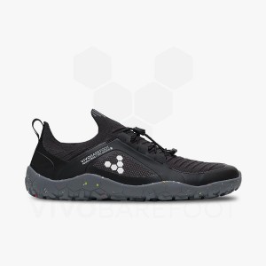 Zapatillas Trail Running Vivobarefoot Primus Trail Knit FG Hombre Obsidian Gris | CL370GY