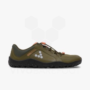 Zapatillas Training Vivobarefoot Primus Trail III All Weather FG Hombre Verde Oliva Oscuro | CL323BA