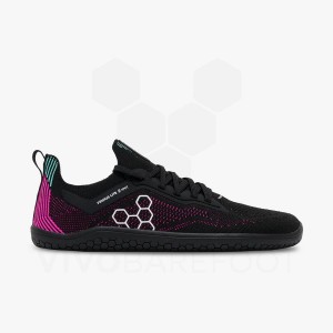 Zapatillas Training Vivobarefoot Primus Lite Knit Mujer Obsidian Rosas | CL179PV