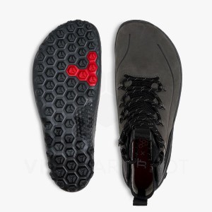 Zapatillas de Senderismo Vivobarefoot Tracker Decon FG2 JJF Mujer Obsidian Gris Oscuro | CL250WH