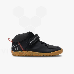 Zapatos Vivobarefoot Primus Ludo Hi Juniors Niños Obsidian | CL028KW