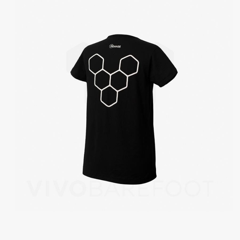 Camiseta Vivobarefoot Rapanui Deporte Hombre Negras | CL275XG