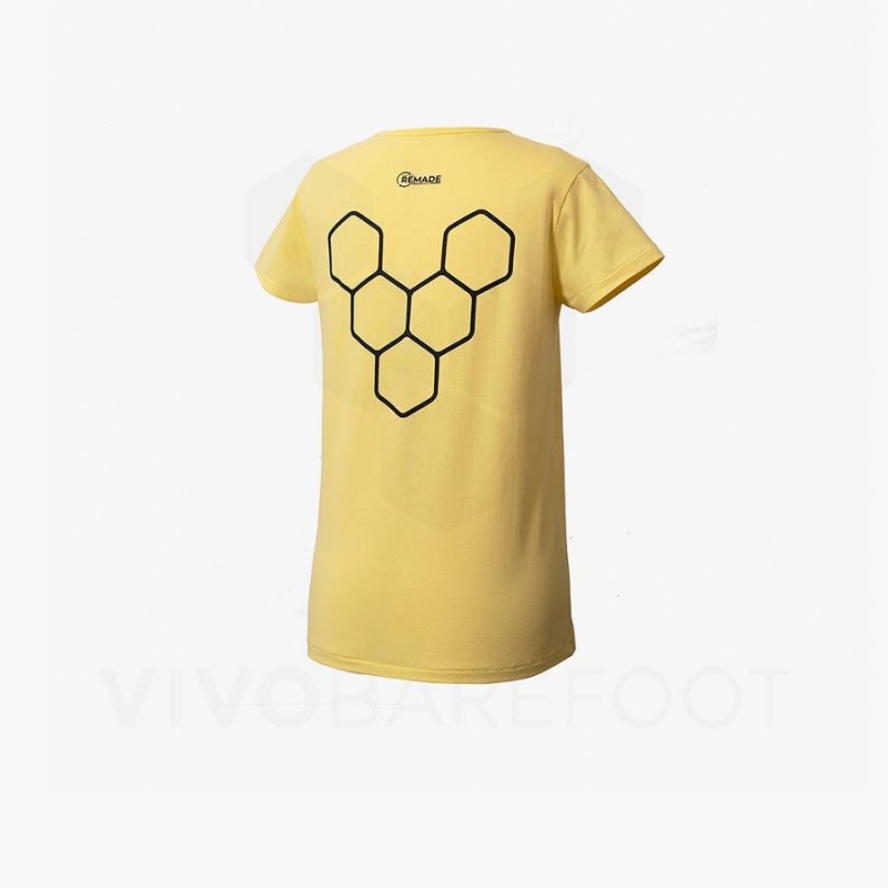 Camiseta Vivobarefoot Rapanui Deporte Hombre Amarillo | CL274YF