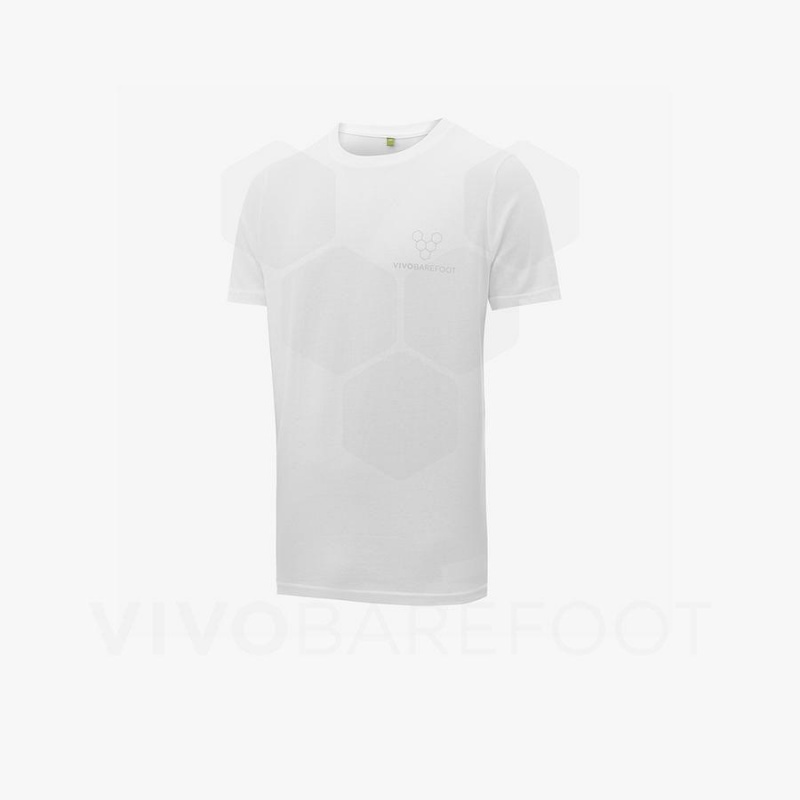 Camiseta Vivobarefoot Rapanui Hombre Blancas | CL276WH