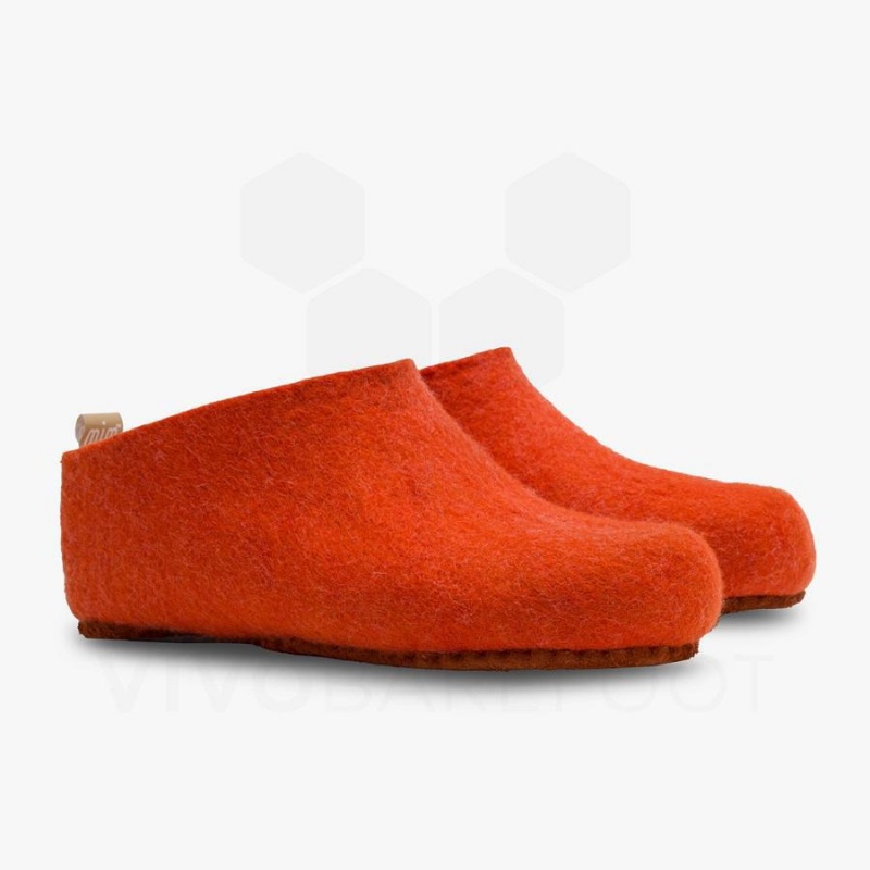 Pantuflas Vivobarefoot MIM Felt Hombre Naranjas | CL280SZ