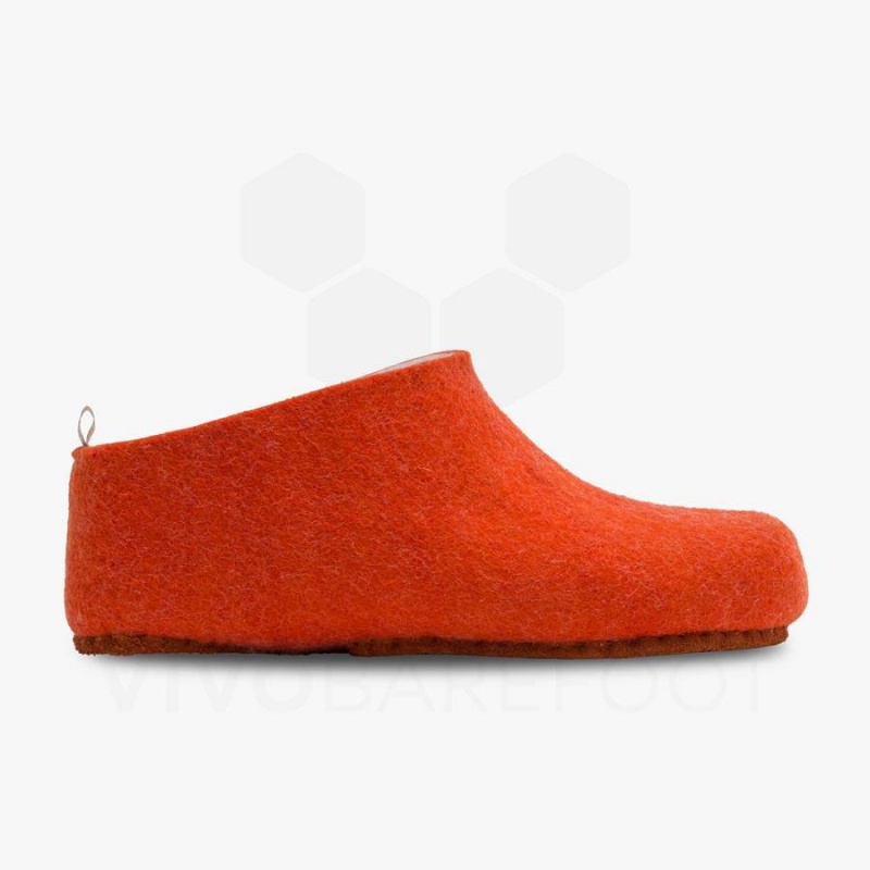 Pantuflas Vivobarefoot MIM Felt Hombre Naranjas | CL280SZ