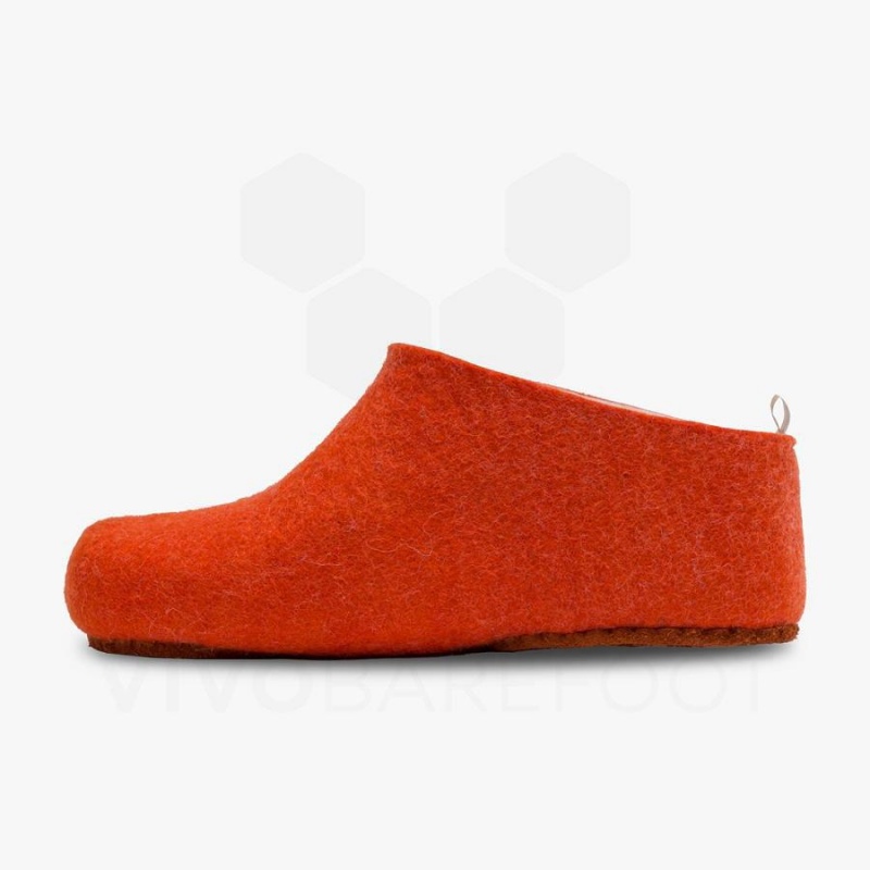 Pantuflas Vivobarefoot MIM Felt Mujer Naranjas | CL099RX