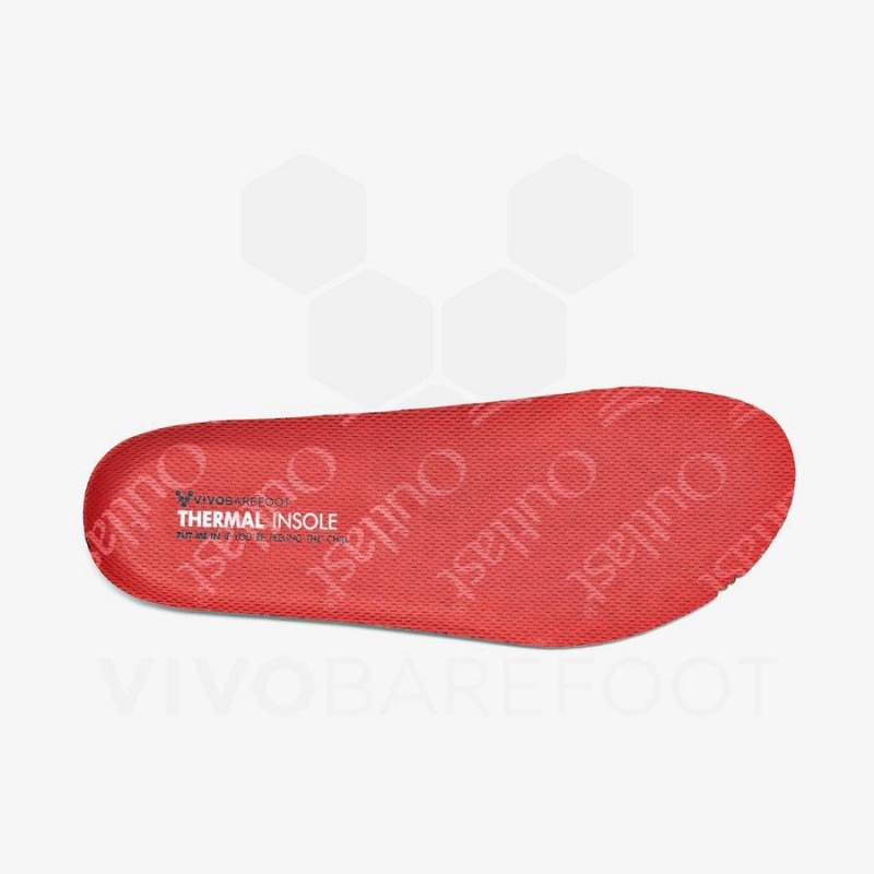 Plantillas Vivobarefoot Thermal Hombre Rojas | CL287LQ