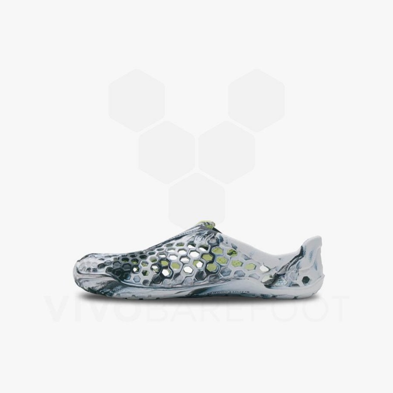 Sandalias Vivobarefoot Ultra Bloom Niños Obsidian Blancas | CL006GY