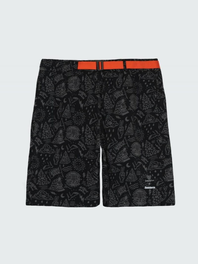 Short Vivobarefoot Finisterre Hombre Negras | CL284OB