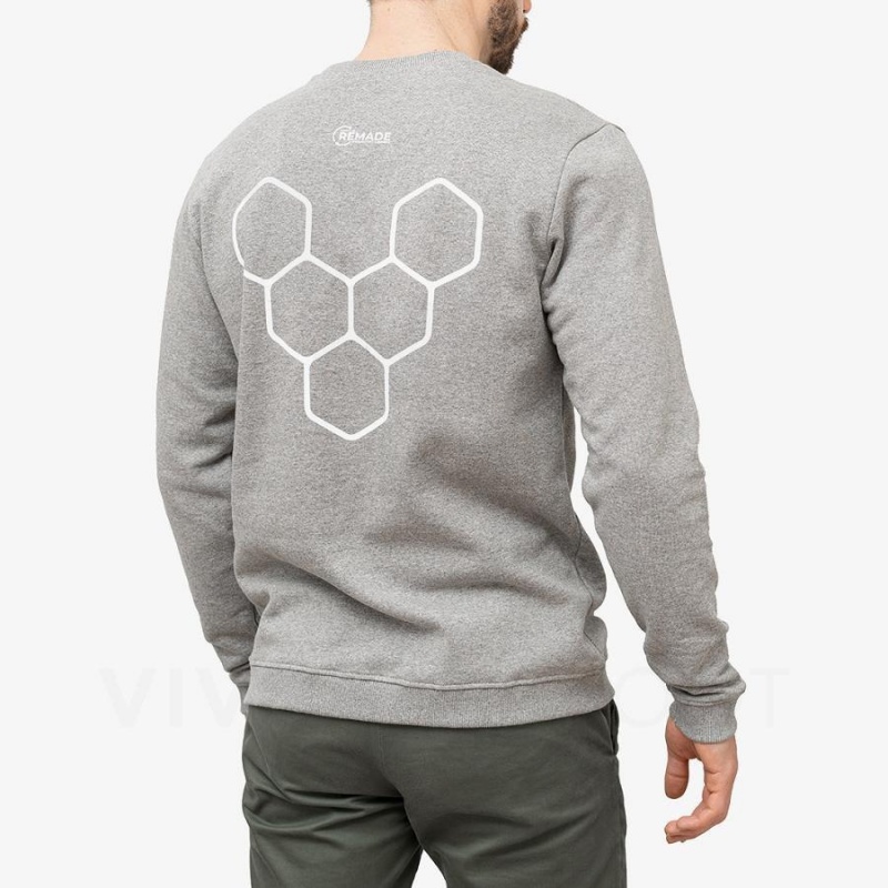 Sudadera Vivobarefoot Rapanui Hombre Gris | CL272AS