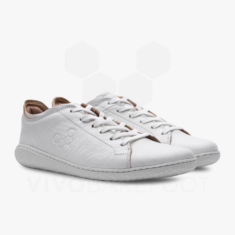 Zapatillas Lifestyle Vivobarefoot Geo Court III Mujer Blancas | CL147VJ