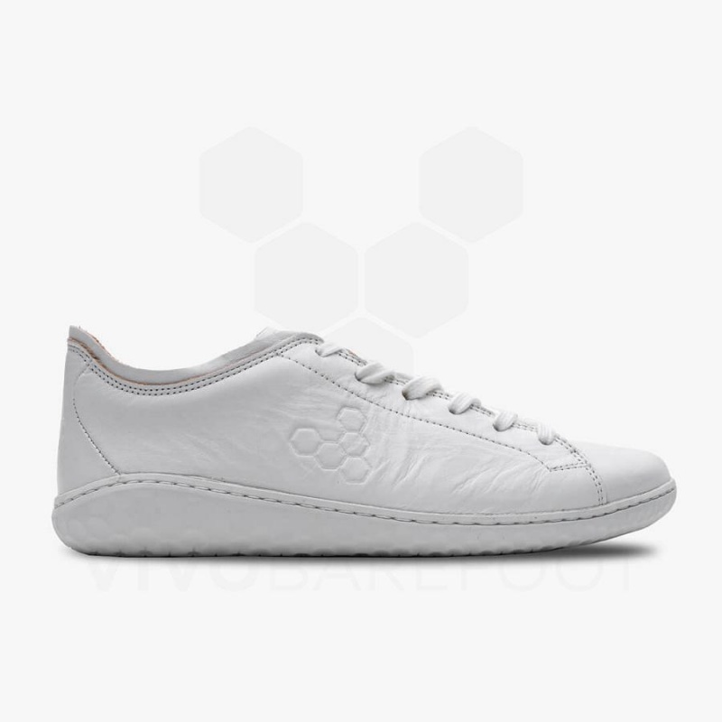 Zapatillas Lifestyle Vivobarefoot Geo Court III Mujer Blancas | CL147VJ