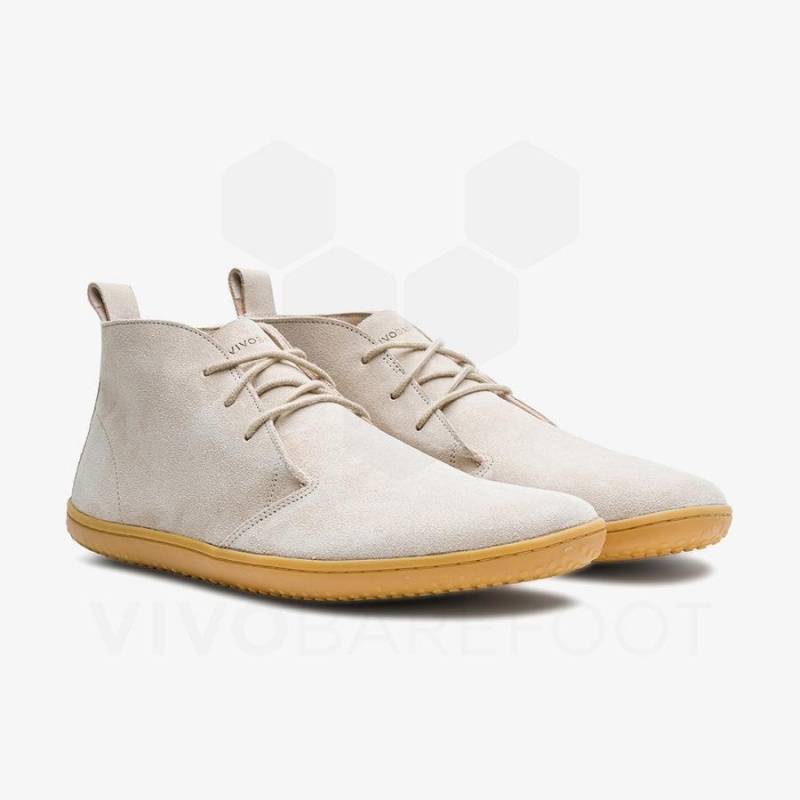 Zapatillas Lifestyle Vivobarefoot Gobi III Gamuza Hombre Beige | CL299ZD