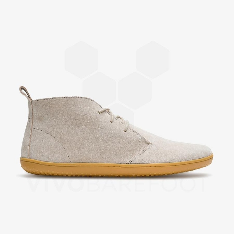 Zapatillas Lifestyle Vivobarefoot Gobi III Gamuza Hombre Beige | CL299ZD