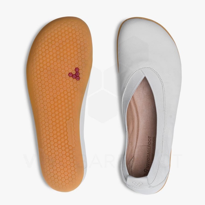 Zapatillas Lifestyle Vivobarefoot Opanka Ballerina Mujer Blancas | CL122UK