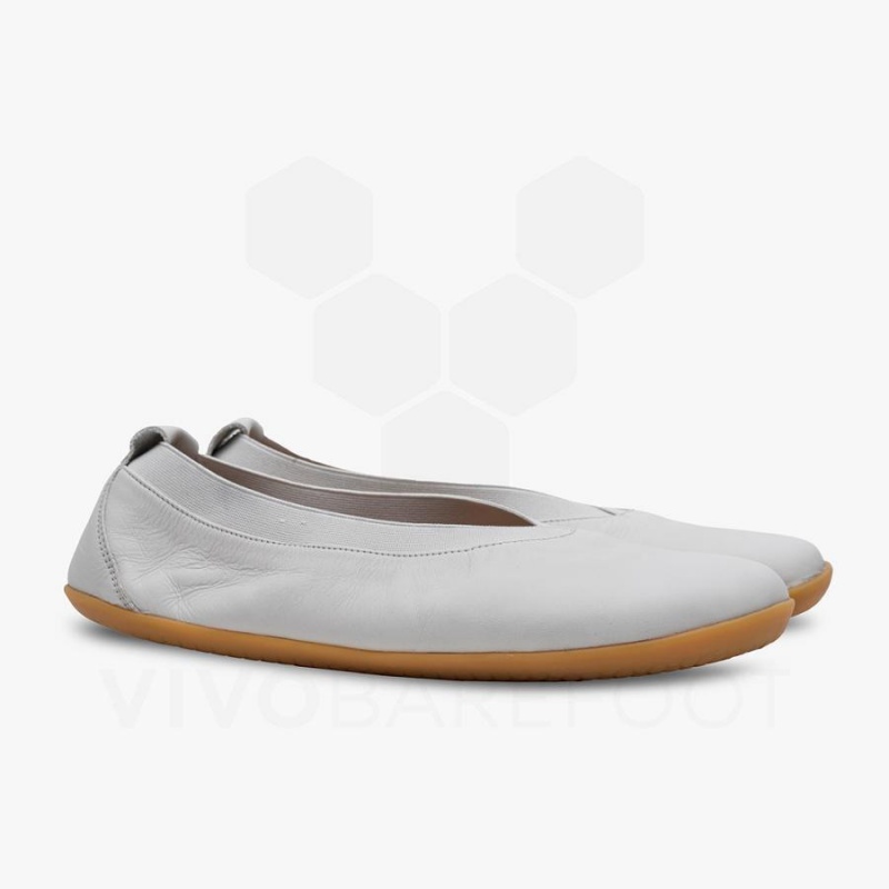 Zapatillas Lifestyle Vivobarefoot Opanka Ballerina Mujer Blancas | CL122UK