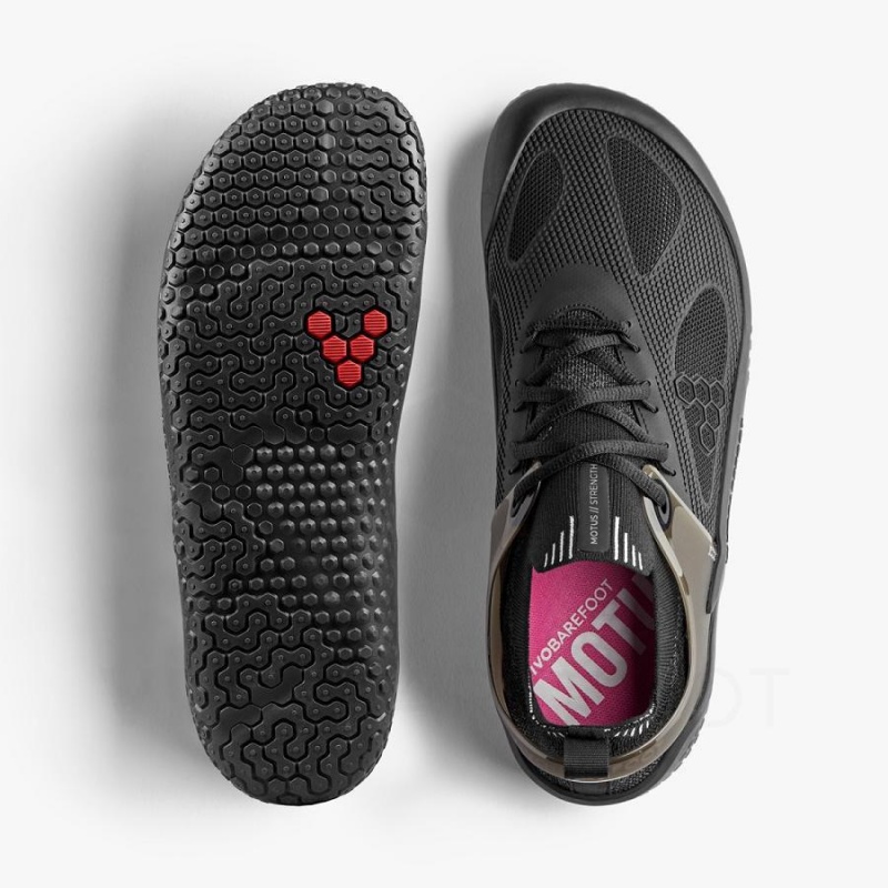 Zapatillas Running Carretera Vivobarefoot Motus Strength Mujer Obsidian | CL227TL