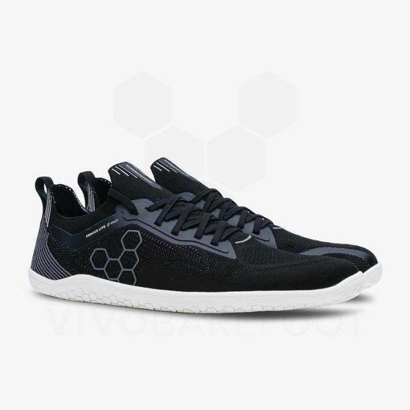 Zapatillas Running Carretera Vivobarefoot Primus Lite Knit Mujer Obsidian | CL217DO