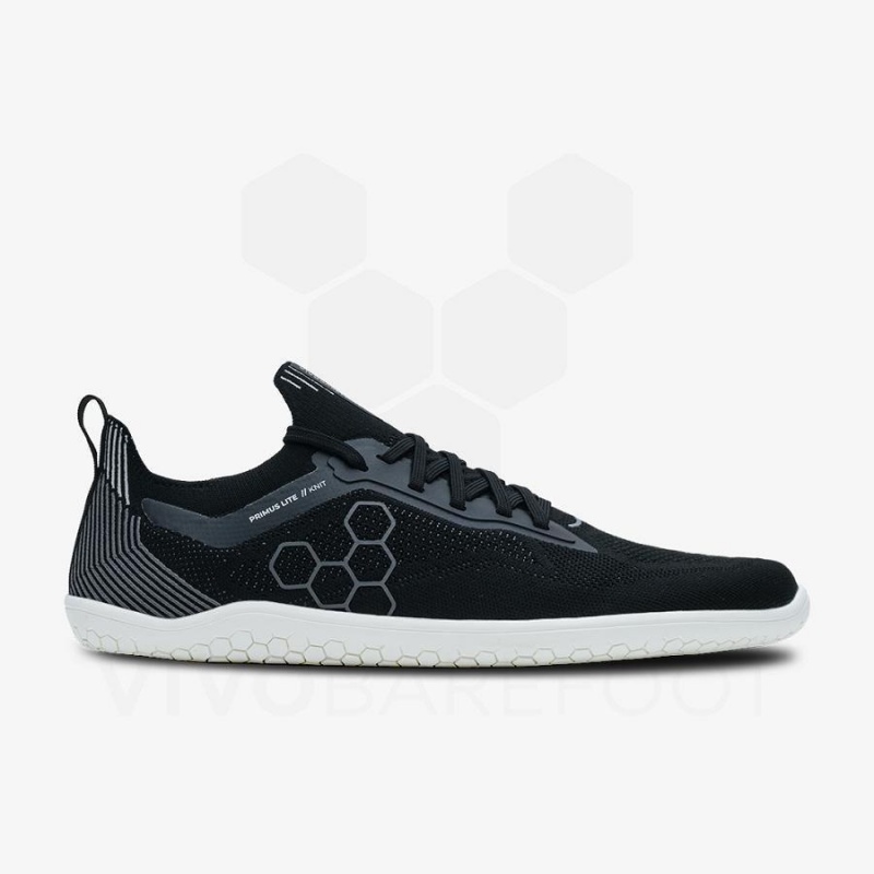 Zapatillas Running Carretera Vivobarefoot Primus Lite Knit Mujer Obsidian | CL217DO