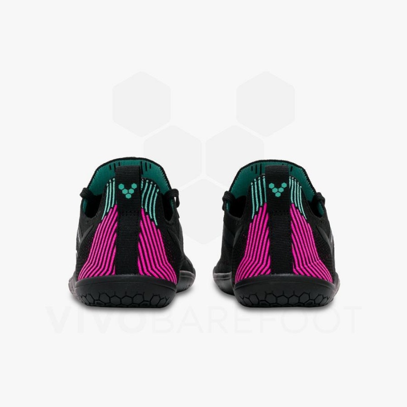 Zapatillas Running Carretera Vivobarefoot Primus Lite Knit Mujer Obsidian Rosas | CL212IR