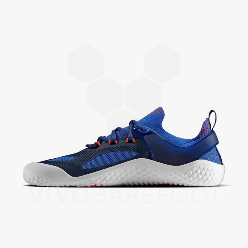 Zapatillas Running Carretera Vivobarefoot Motus Strength Hombre Azules Azul Marino Naranjas | CL397FU