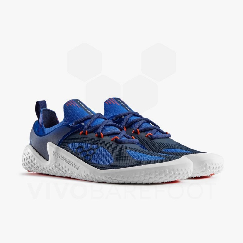 Zapatillas Running Carretera Vivobarefoot Motus Strength Hombre Azules Azul Marino Naranjas | CL397FU