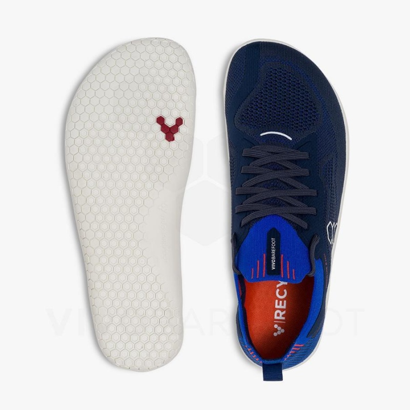 Zapatillas Running Carretera Vivobarefoot Primus Lite Knit Hombre Azul Marino | CL389NN