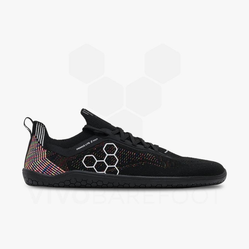 Zapatillas Running Carretera Vivobarefoot Primus Lite Knit Hombre Obsidian | CL383TL