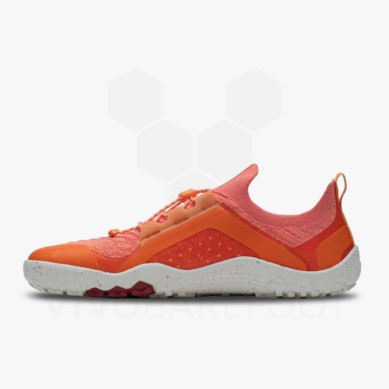 Zapatillas Trail Running Vivobarefoot Primus Trail Knit FG Mujer Rojas | CL201TL