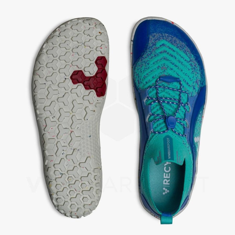 Zapatillas Trail Running Vivobarefoot Primus Trail Knit FG Mujer Azules | CL200UK