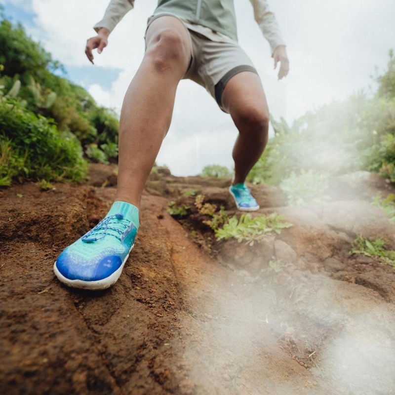 Zapatillas Trail Running Vivobarefoot Primus Trail Knit FG Mujer Azules | CL200UK