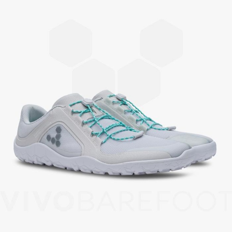 Zapatillas Trail Running Vivobarefoot Primus Trail II FG Mujer Plateadas | CL196YF