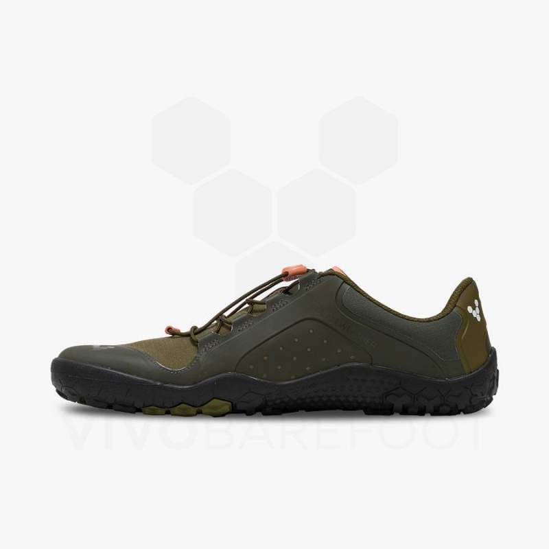 Zapatillas Trail Running Vivobarefoot Primus Trail III All Weather FG Hombre Verde Oliva Oscuro | CL374CP