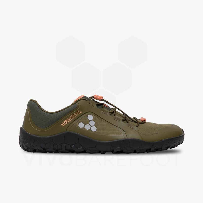 Zapatillas Trail Running Vivobarefoot Primus Trail III All Weather FG Hombre Verde Oliva Oscuro | CL374CP