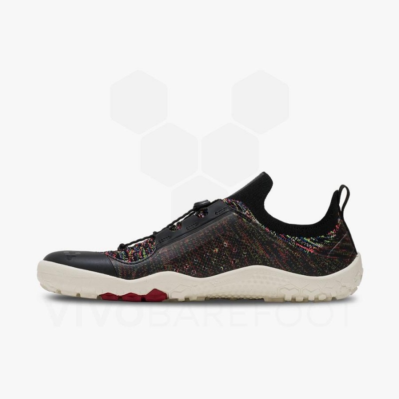 Zapatillas Trail Running Vivobarefoot Primus Trail Knit FG Hombre Negras | CL368IR