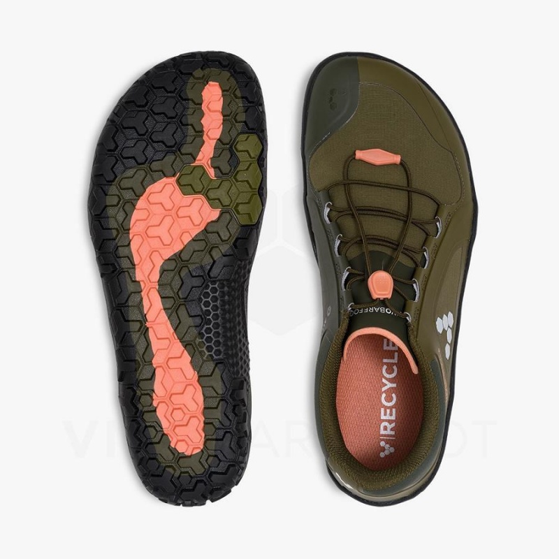 Zapatillas Training Vivobarefoot Primus Trail III All Weather FG Hombre Verde Oliva Oscuro | CL323BA