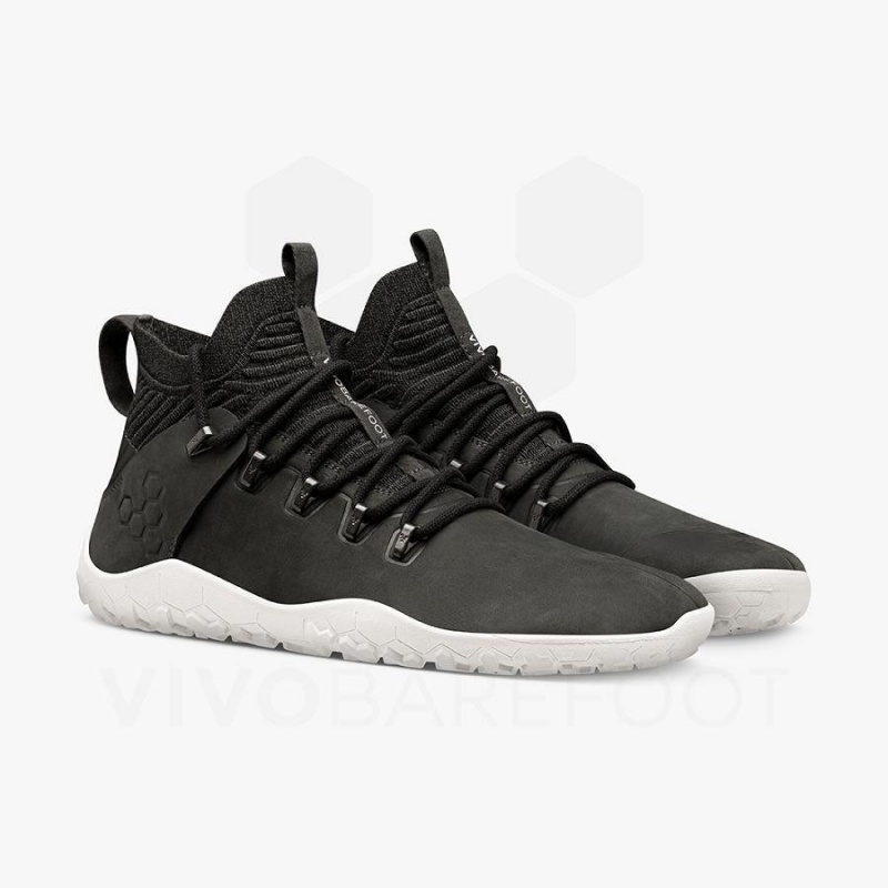 Zapatillas de Senderismo Vivobarefoot Magna FG Hombre Obsidian Blancas | CL420IR