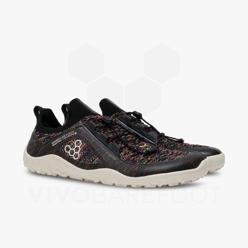 Zapatillas de Senderismo Vivobarefoot Primus Trail Knit FG Hombre Negras | CL430YF