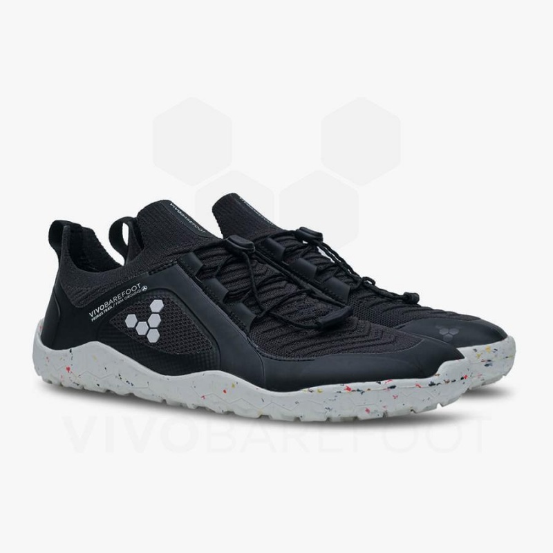 Zapatillas de Senderismo Vivobarefoot Primus Trail Knit FG Hombre Obsidian Blancas | CL433VJ