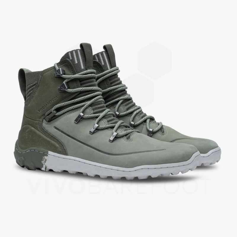 Zapatillas de Senderismo Vivobarefoot Tracker Decon FG2 Hombre Verde Oliva | CL426CP